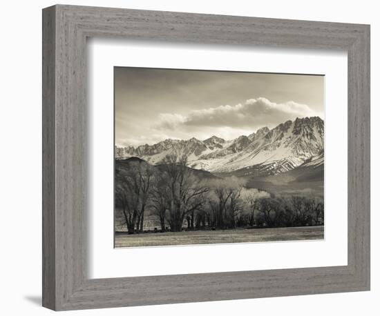 USA, California, Eastern Sierra Nevada Area, Bishop, Landscape of the Pleasant Valey-Walter Bibikow-Framed Photographic Print