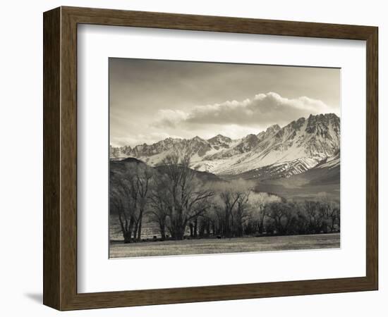 USA, California, Eastern Sierra Nevada Area, Bishop, Landscape of the Pleasant Valey-Walter Bibikow-Framed Photographic Print