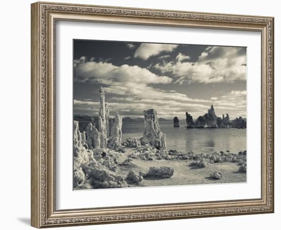 USA, California, Eastern Sierra Nevada Area, Lee Vining, Mono Lake, Tufa Stone Formation-Walter Bibikow-Framed Photographic Print