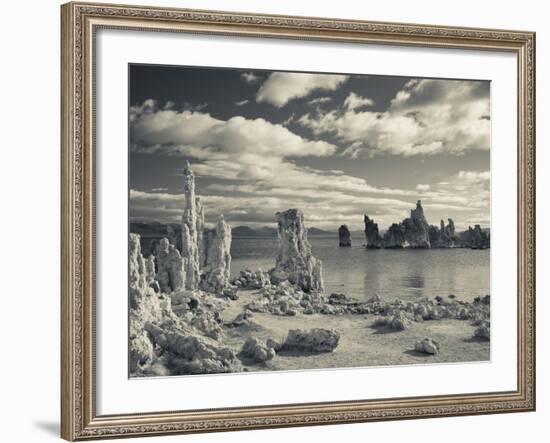 USA, California, Eastern Sierra Nevada Area, Lee Vining, Mono Lake, Tufa Stone Formation-Walter Bibikow-Framed Photographic Print