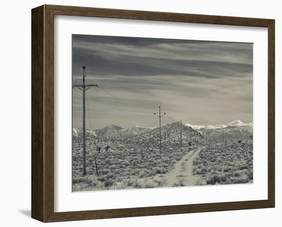 USA, California, Eastern Sierra Nevada Area, Malpais Mesa Wilderness View of the Sierra Nevada Moou-Walter Bibikow-Framed Photographic Print