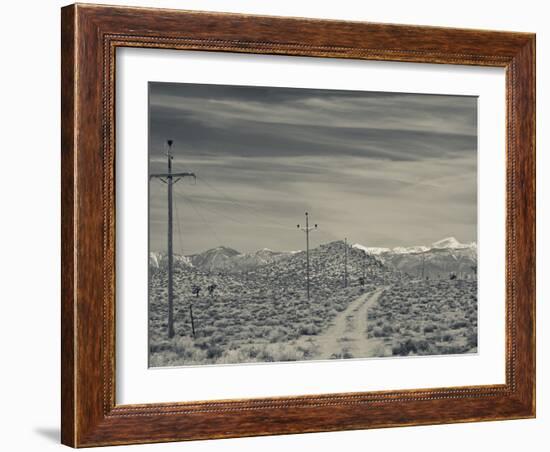 USA, California, Eastern Sierra Nevada Area, Malpais Mesa Wilderness View of the Sierra Nevada Moou-Walter Bibikow-Framed Photographic Print