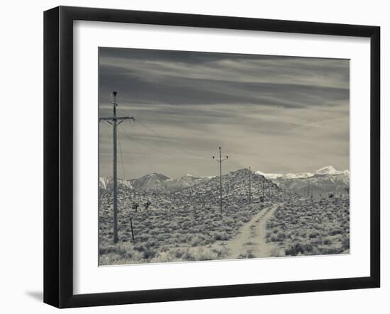 USA, California, Eastern Sierra Nevada Area, Malpais Mesa Wilderness View of the Sierra Nevada Moou-Walter Bibikow-Framed Photographic Print