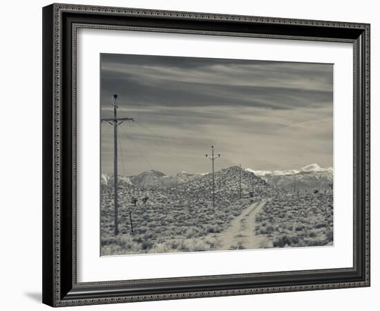 USA, California, Eastern Sierra Nevada Area, Malpais Mesa Wilderness View of the Sierra Nevada Moou-Walter Bibikow-Framed Photographic Print