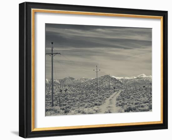 USA, California, Eastern Sierra Nevada Area, Malpais Mesa Wilderness View of the Sierra Nevada Moou-Walter Bibikow-Framed Photographic Print