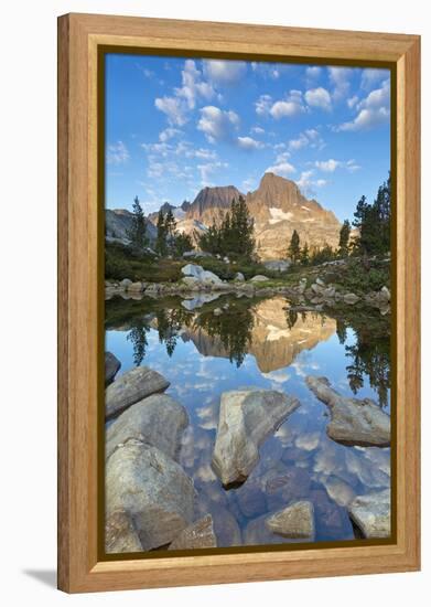 USA, California, Inyo National Forest. Rocky shore of Garnet Lake.-Don Paulson-Framed Premier Image Canvas