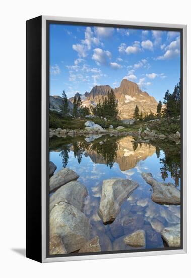 USA, California, Inyo National Forest. Rocky shore of Garnet Lake.-Don Paulson-Framed Premier Image Canvas