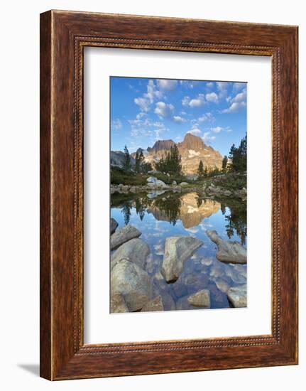 USA, California, Inyo National Forest. Rocky shore of Garnet Lake.-Don Paulson-Framed Photographic Print