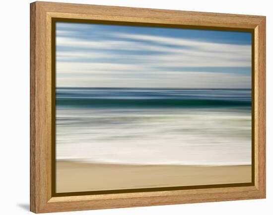 USA, California, La Jolla, Abstract Image of Blurred Wave at Marine St. Beach-Ann Collins-Framed Premier Image Canvas