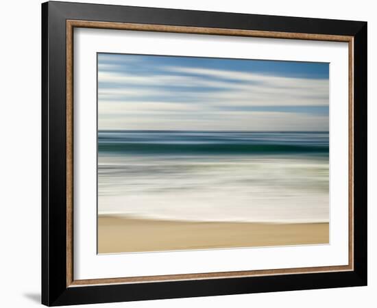 USA, California, La Jolla, Abstract Image of Blurred Wave at Marine St. Beach-Ann Collins-Framed Photographic Print