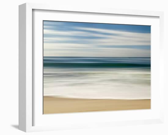 USA, California, La Jolla, Abstract Image of Blurred Wave at Marine St. Beach-Ann Collins-Framed Photographic Print