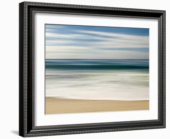 USA, California, La Jolla, Abstract Image of Blurred Wave at Marine St. Beach-Ann Collins-Framed Photographic Print