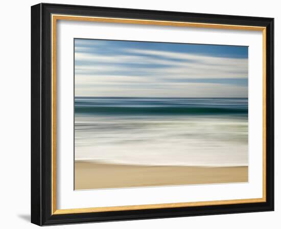 USA, California, La Jolla, Abstract Image of Blurred Wave at Marine St. Beach-Ann Collins-Framed Photographic Print