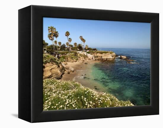 USA, California, La Jolla, Clear Water on a Spring Day at La Jolla Cove-Ann Collins-Framed Premier Image Canvas