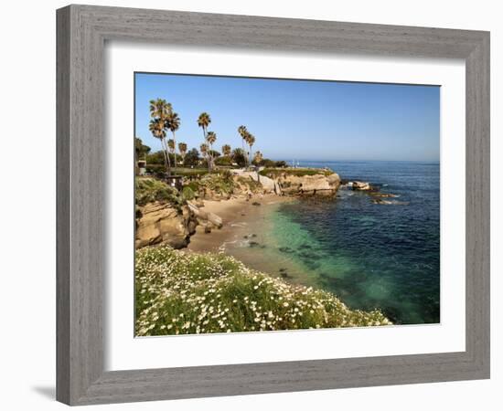 USA, California, La Jolla, Clear Water on a Spring Day at La Jolla Cove-Ann Collins-Framed Photographic Print