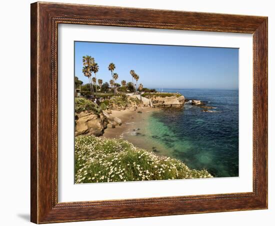 USA, California, La Jolla, Clear Water on a Spring Day at La Jolla Cove-Ann Collins-Framed Photographic Print