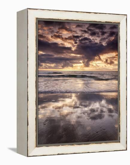 USA, California, La Jolla, Cloud reflections at La Jolla Shores-Ann Collins-Framed Premier Image Canvas