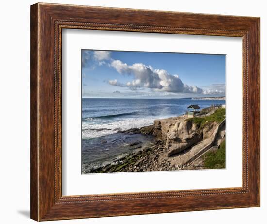 USA, California, La Jolla, Coastal La Jolla at Shell Beach-Ann Collins-Framed Photographic Print