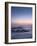 USA, California, La Jolla. Crescent Moon at Twilight over Windansea Beach-Ann Collins-Framed Photographic Print