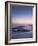 USA, California, La Jolla. Crescent Moon at Twilight over Windansea Beach-Ann Collins-Framed Photographic Print