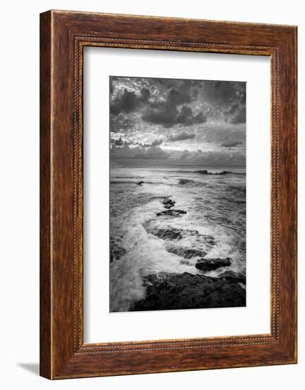 USA, California, La Jolla. Ocean and rocks at dusk-Ann Collins-Framed Photographic Print