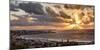 USA, California, La Jolla, Panoramic View of La Jolla Shores and the Village at Sunset-Ann Collins-Mounted Photographic Print