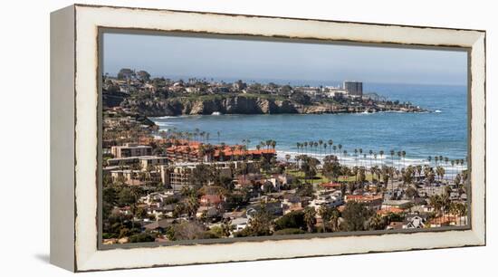 USA, California, La Jolla, Panoramic view of La Jolla Shores-Ann Collins-Framed Premier Image Canvas