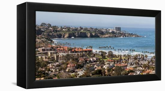 USA, California, La Jolla, Panoramic view of La Jolla Shores-Ann Collins-Framed Premier Image Canvas