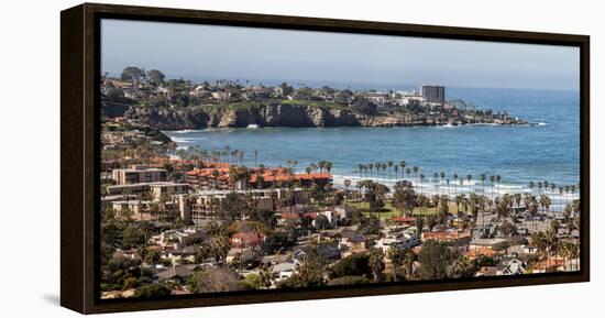 USA, California, La Jolla, Panoramic view of La Jolla Shores-Ann Collins-Framed Premier Image Canvas