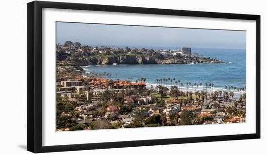 USA, California, La Jolla, Panoramic view of La Jolla Shores-Ann Collins-Framed Photographic Print