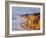 USA, California, La Jolla. Paragliders Float over Black's Beach in Late Afternoon-Ann Collins-Framed Photographic Print