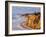 USA, California, La Jolla. Paragliders Float over Black's Beach in Late Afternoon-Ann Collins-Framed Photographic Print