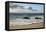 USA, California, La Jolla. Rocks and clouds at Whispering Sands Beach-Ann Collins-Framed Premier Image Canvas