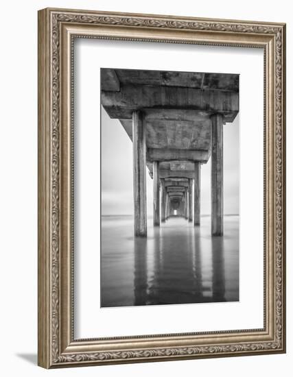 USA, California, La Jolla, Scripps Pier, Sunrise-John Ford-Framed Photographic Print