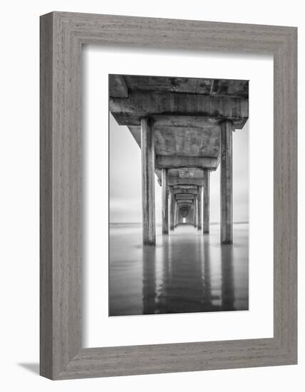 USA, California, La Jolla, Scripps Pier, Sunrise-John Ford-Framed Photographic Print