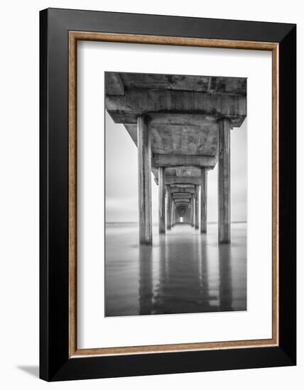 USA, California, La Jolla, Scripps Pier, Sunrise-John Ford-Framed Photographic Print