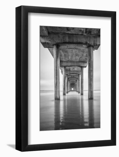 USA, California, La Jolla, Scripps Pier, Sunrise-John Ford-Framed Photographic Print