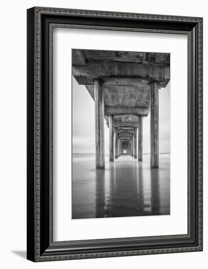 USA, California, La Jolla, Scripps Pier, Sunrise-John Ford-Framed Photographic Print