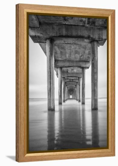 USA, California, La Jolla, Scripps Pier, Sunrise-John Ford-Framed Premier Image Canvas