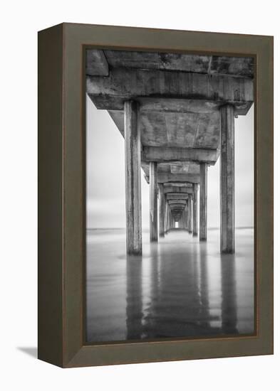 USA, California, La Jolla, Scripps Pier, Sunrise-John Ford-Framed Premier Image Canvas