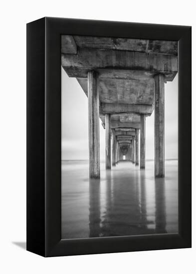 USA, California, La Jolla, Scripps Pier, Sunrise-John Ford-Framed Premier Image Canvas