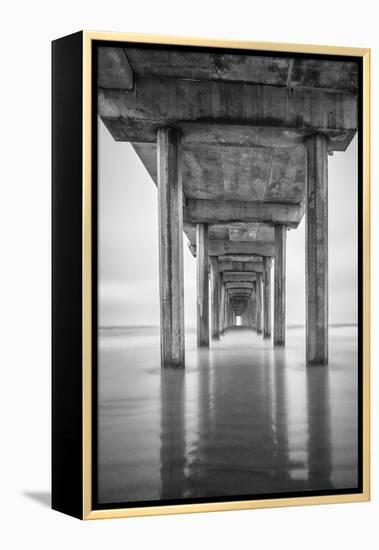 USA, California, La Jolla, Scripps Pier, Sunrise-John Ford-Framed Premier Image Canvas