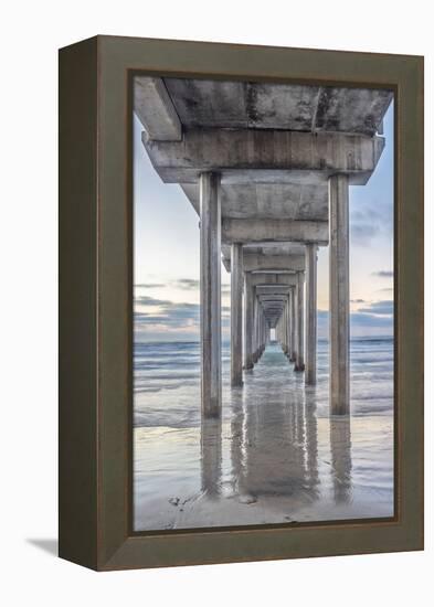 USA, California, La Jolla, Scripps Pier-Rob Tilley-Framed Premier Image Canvas