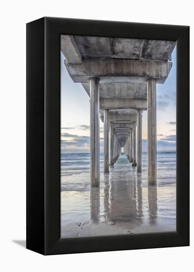 USA, California, La Jolla, Scripps Pier-Rob Tilley-Framed Premier Image Canvas