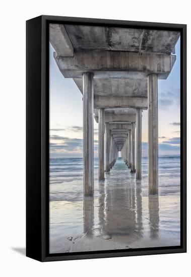 USA, California, La Jolla, Scripps Pier-Rob Tilley-Framed Premier Image Canvas