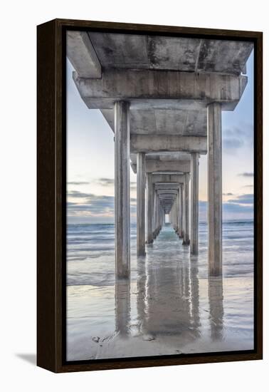 USA, California, La Jolla, Scripps Pier-Rob Tilley-Framed Premier Image Canvas