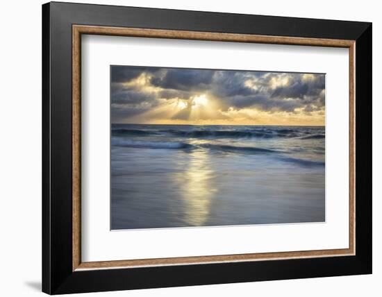 USA, California, La Jolla. Sunset at Marine St. Beach-Ann Collins-Framed Photographic Print