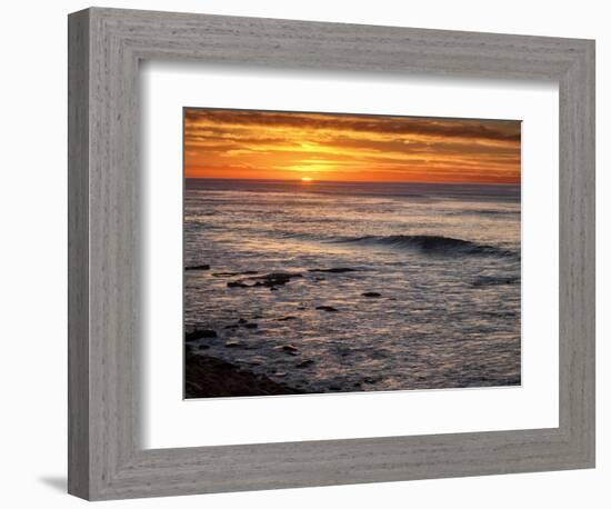 USA, California, La Jolla, Sunset from Boomer Beach-Ann Collins-Framed Photographic Print