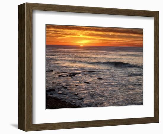 USA, California, La Jolla, Sunset from Boomer Beach-Ann Collins-Framed Photographic Print