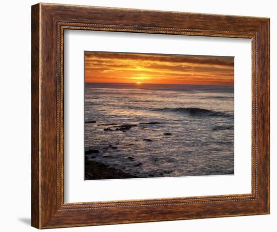 USA, California, La Jolla, Sunset from Boomer Beach-Ann Collins-Framed Photographic Print